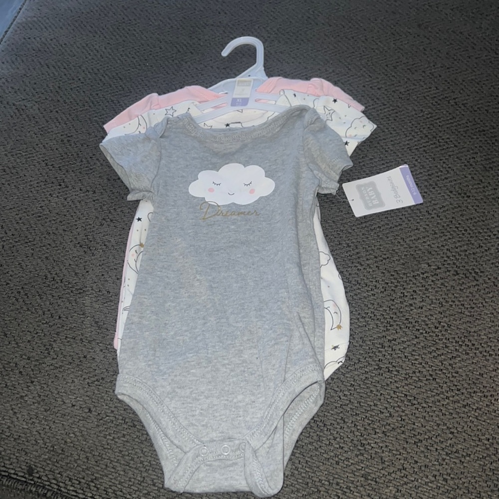 Three bodysuit shirts for 9 to 12 months